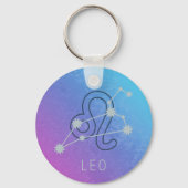 Leo Zodiac Star Sign Horoskop Constellation Schlüsselanhänger (Vorderseite)