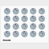 Leo Zodiac Star Sign Runder Aufkleber (Blatt)