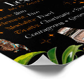 Leo Zodiac Star Sign Y2k Black 4:5 Poster (Ecke)