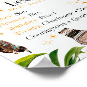 Leo Zodiac Star Sign Y2K White 4:5 Poster (Ecke)