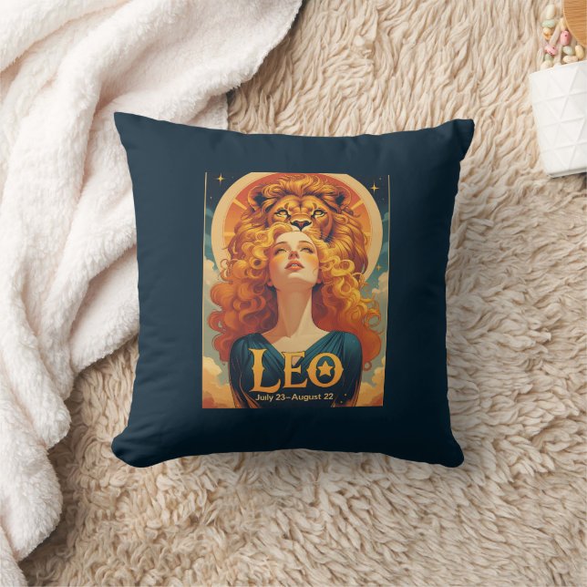 Leo Zodiac Sun Sign Lion Kissen (Decke)