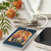 Leo Zodiac Sun Sign Lion Schlüsselanhänger (Vorderseite rechts)