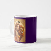 Leo Zodiac Sun signieren Astrologie Kaffeetasse (Vorderseite Links)