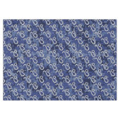 Leo Zodiac Symbol auf Navy Blue Digital Camouflage Tischdecke (Vorderseite (Horizontal))