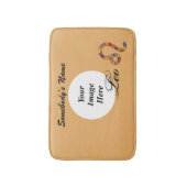 Leo Zodiac Symbol Element von Kenneth Yoncich Badematte (Vorderseite Vertikal)