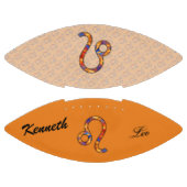 Leo Zodiac Symbol Element von Kenneth Yoncich Football (Paneele)