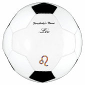 Leo Zodiac Symbol Element von Kenneth Yoncich Fußball (Vorderseite)