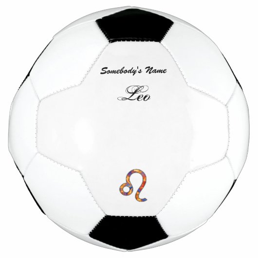 Leo Zodiac Symbol Element von Kenneth Yoncich Fußball (Vorderseite)