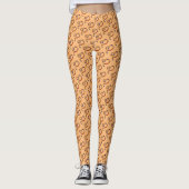 Leo Zodiac Symbol Element von Kenneth Yoncich Leggings (Vorderseite)