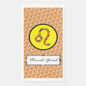 Leo Zodiac Symbol Element von Kenneth Yoncich Serviette (Vorderseite)