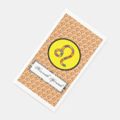 Leo Zodiac Symbol Element von Kenneth Yoncich Serviette (Ecke)
