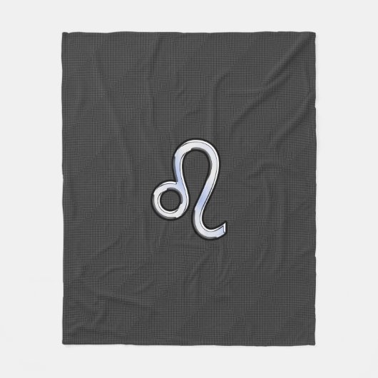 Leo Zodiac Symbol Fleecedecke (Vorderseite)