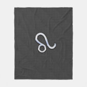 Leo Zodiac Symbol Fleecedecke (Vorderseite)