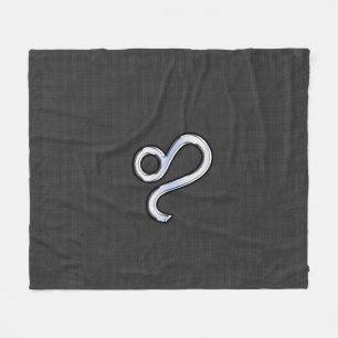 Leo Zodiac Symbol Fleecedecke