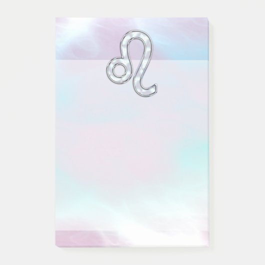 Leo Zodiac Symbol Post-it Klebezettel (Vorderseite)