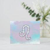 Leo Zodiac Symbol Postkarte (Stehend Vorderseite)