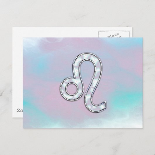 Leo Zodiac Symbol Postkarte (Vorne/Hinten)