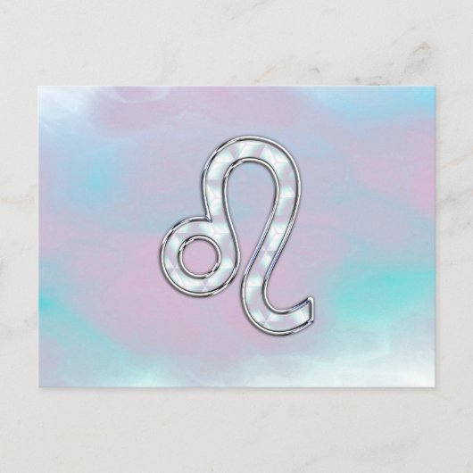 Leo Zodiac Symbol Postkarte (Vorderseite)