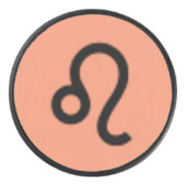 Leo Zodiac Symbol Standard von Kenneth Yoncich Eishockey Puck (Vorderseite)