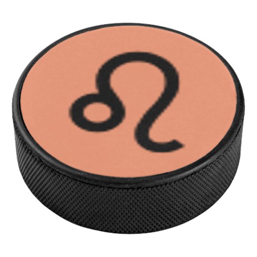 Leo Zodiac Symbol Standard von Kenneth Yoncich Eishockey Puck (3/4)