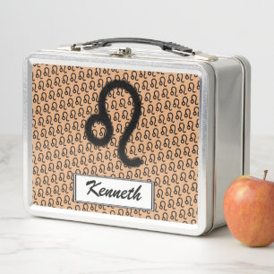 Leo Zodiac Symbol Standard von Kenneth Yoncich Metall Lunch Box