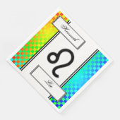 Leo Zodiac Symbol Standard von Kenneth Yoncich Serviette (Ecke)