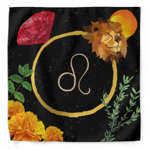 Leo Zodiac Tarot/Altar Tuch Bandana