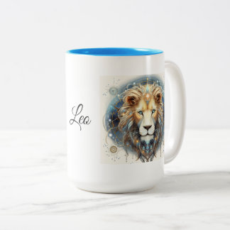 Leo Zodiac Tasse, 15 oz Zweifarbige Tasse
