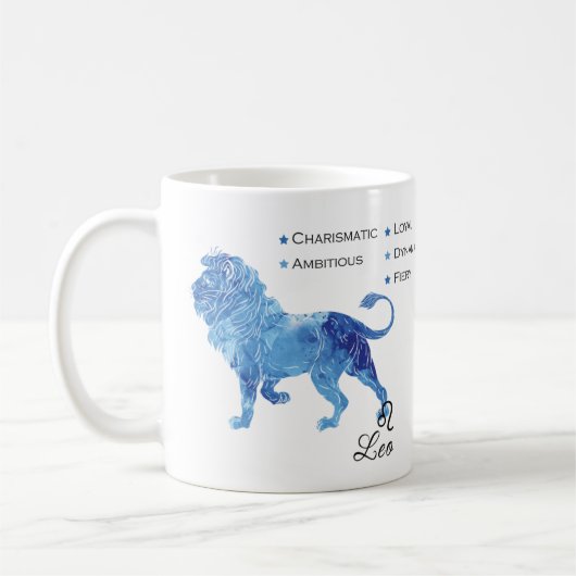 Leo Zodiac Traits Tasse (Links)