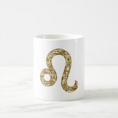 Leo Zodiac - Tribal Gold Kaffeetasse (Mittel)