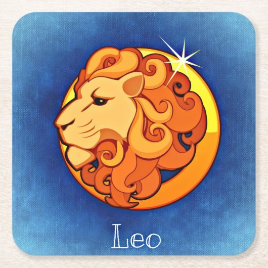 Leo zodiac Untersetzer (Vorderseite)