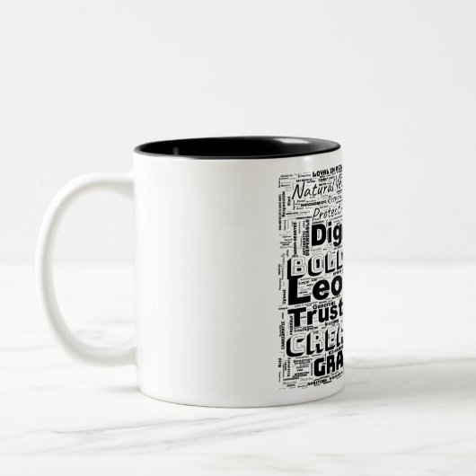 Leo Zodiac Word Cloud Inspiration Tasse (Links)