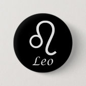 "Leo" Zodiac-Zeichen Button (Vorderseite)