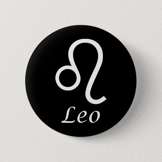 "Leo" Zodiac-Zeichen Button (Vorderseite)