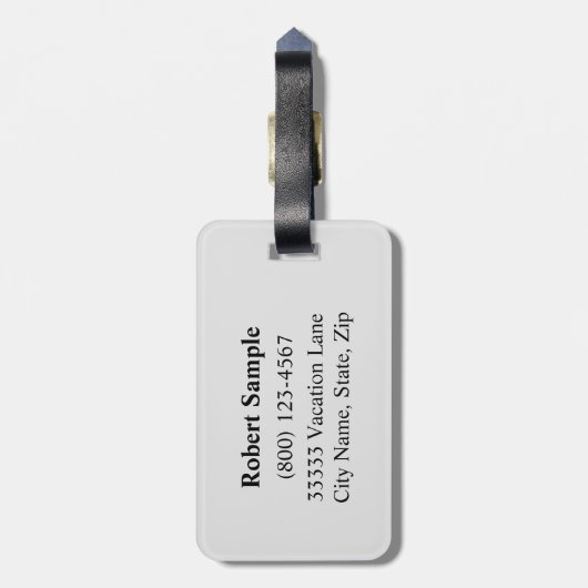 Leo Zodiac-Zeichen Gepäckanhänger (Rückseite vertikal)