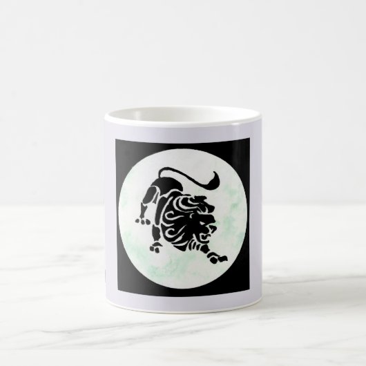 Leo - Zodiac-Zeichen Kaffeetasse (Mittel)