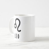 Leo zodiac-Zeichen Kaffeetasse (Vorderseite Links)