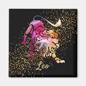 Leo - Zodiac-Zeichen Magnet (Vorne)