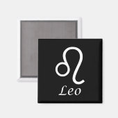 "Leo" Zodiac-Zeichen Magnet (Vorderseite/Rückseite)