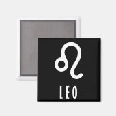 Leo zodiac-Zeichen Magnet (Vorderseite/Rückseite)