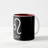 "Leo" Zodiac-Zeichen Zweifarbige Tasse (VorderseiteRechts)