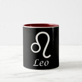 "Leo" Zodiac-Zeichen Zweifarbige Tasse