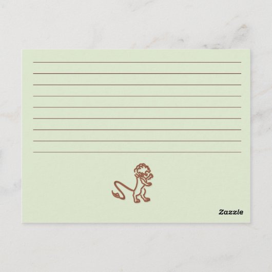 Leo zodiale Merkmale Postkarte (Rückseite)