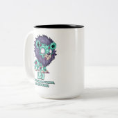 Leo Zombie Zweifarbige Tasse (Vorderseite Links)