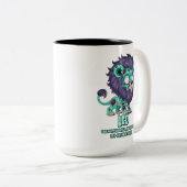 Leo Zombie Zweifarbige Tasse (VorderseiteRechts)