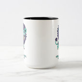 Leo Zombie Zweifarbige Tasse (Mittel)