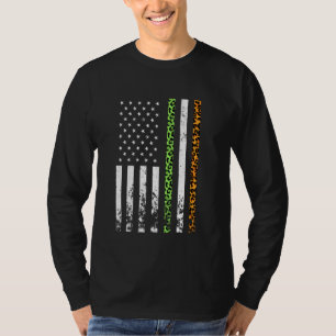 Leoaprd Irish American Flag Ireland Flag St Patric T-Shirt