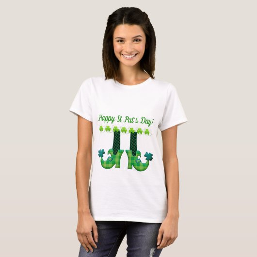 Leobaun Shoes St Patrick's Day T-Shirt (Vorne ganz)