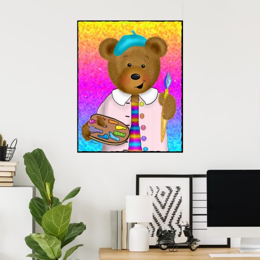 Leobeardo DaVinci Poster (Heimbüro)