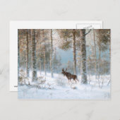 Leodinovich: Elk in the Forest Postkarte (Vorne/Hinten)